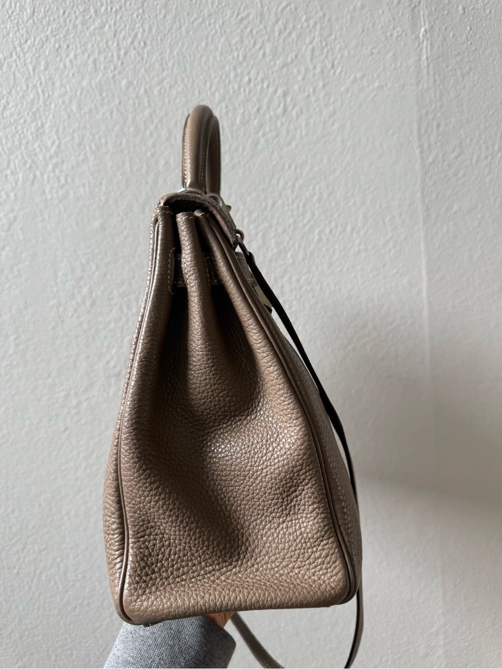 Hermes Kelly 32 Retourne Etoupe Togo in PHW - Picture 3 of 14